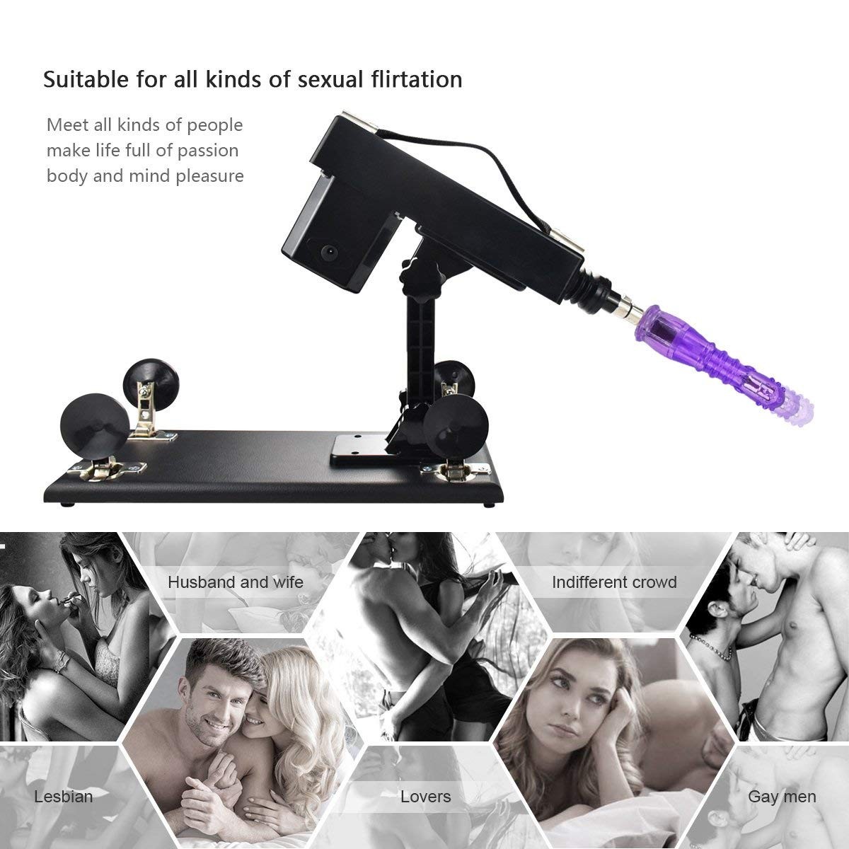 Female Masturbation Sex Machine Gun with Many Dildo Accessories picture picture