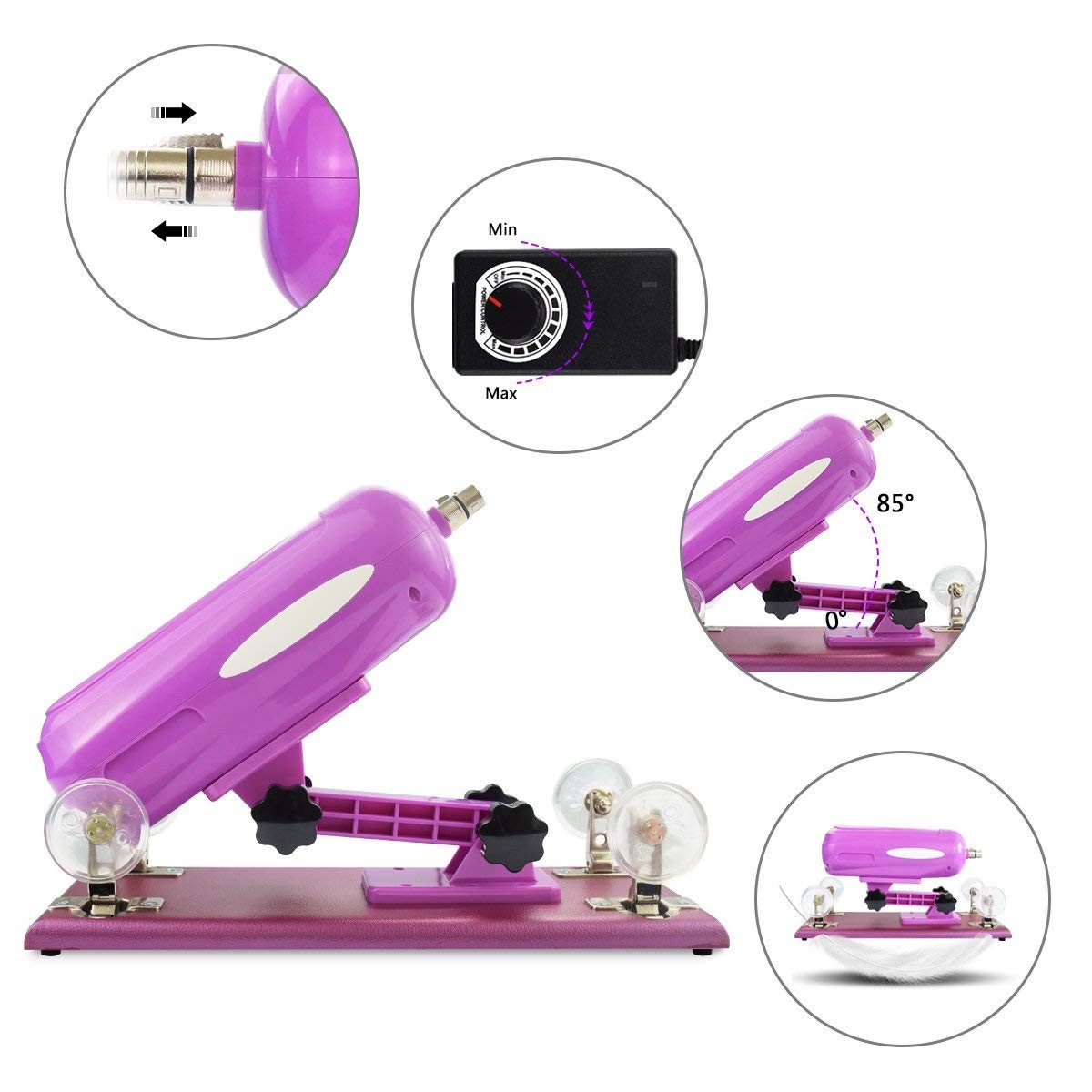 Purple Sex Machine Design for Women Masturbation Machine Gun for