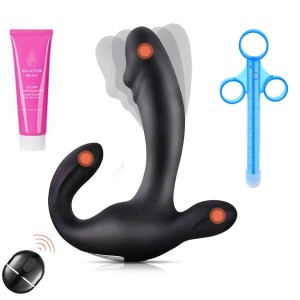 Male G Spot Vibrator Prostate Massager Anal Sex Toy with Anal Douche For Male