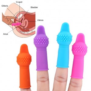 Finger Sleeve Nipple G-Spot Clitoral Stimulator Massager Sex Toys for Couples