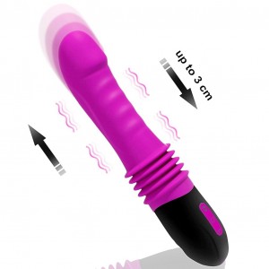 Realistic Flexible Stretch G-Spot Vibrator Dildo For Vaginal Clit Stimulation 