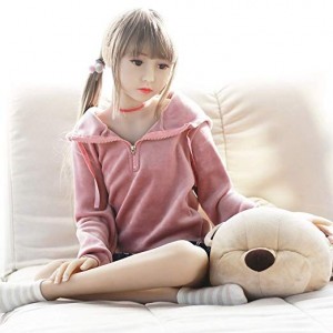 125cm 4.1ft  Flat Chest Silicone Sex Dolls Adult Lifelike TPE Love Doll