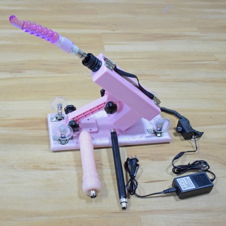 Adjustable Speeds Sex Machine Gun with Anal Dildo 6 cm Retractable Masturbation Machine for Women