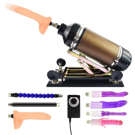 Multi-function Rechargeable Sex Machine, Gold
