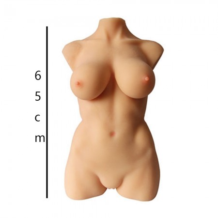 Full Size Real Silicone Torso Sex Doll With Breast Vagina Anus
