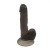 7.5 inch Realistic Dildo Natural with a Suction Cup Base - Black