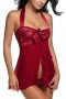 Sexy Nightwear Lace Babydoll Strap Chemise Halter Lingerie for Women