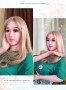 Victoria : 148cm glamour sexy blonde real love silicone dolls 