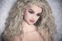 Delia : 165cm 5.41ft  Long Curly Hair H-Cup WM Silicone Sex Dolls