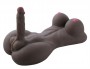 Black Full Silicone Lady Boy Sex Doll with Penis and Big Breast