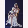 156cm 5.2ft Tan Skin Full Size Lifelike Solid Sex Doll with Metal Skeleton 3 Holes Love Doll Eliana