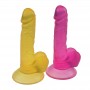 7.5 inch Realistic Dildo Natural with a Suction Cup Base - Yellow