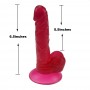 7.5 inch Realistic Dildo Natural with a Suction Cup Base - Black