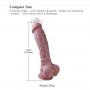 Premium Silicone Dildo,Realistic Penis With Suction Cup (Large)