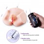 Realistic Pussy Anal Male Masturbator with Sucking & Vibrating Device