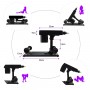 Multi-Angle Adjustable Automatic Sex Machine With 1 Flexible Extend Tube,1 Suction Cup And 5 Dildos For Masturbation