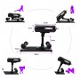 Black Sex Machine for Couples Degrees Adjustable Masturbation Device