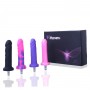 6.7" Colorful Dildo for Premium Sex Machine with Quick Air Connector System, 4PCS with 4 Different Veins