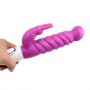 silicone vibrator,Women rabbit vibrator,3speed vibrating,3 speed rotation,waterproof,adult sex toys,sex products