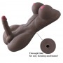 Black Full Silicone Lady Boy Sex Doll with Penis and Big Breast