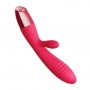 Intelligent real skin soft G spot and Clitoris Breast Stimulator Vibrator for female 