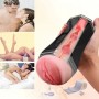 USB Rechargeable 3D Realistic Vagina and Mouth Masturbator Male Masturbator cup