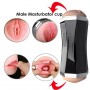 USB Rechargeable 3D Realistic Vagina and Mouth Masturbator Male Masturbator cup