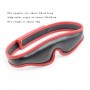 Adjustable Faux Leather Padded Blindfold for women & couple foreplay