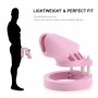 Silicone Soft Cock Cage Chastity Device Chastity Cage for Male Penis Exercise 