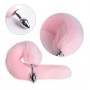 Faux Fox Tail Anal Plug Stainless Steel Metal Anal Butt Plug For Women