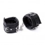 Soft Leather Submissive Wrist Ankle Restraints and Handler's Collar kits