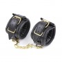 Soft Leather Submissive Wrist Ankle Restraints and Handler's Collar kits