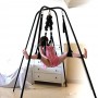 Hot Sex Swing Stand with Wrist Restraints Clamp Belt For Couples Foreplay