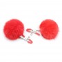 Plush Ball Fetish Breast Nipple Clamps Clips Flirting Sex Toys For Couples