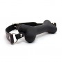 Silicone Gag Open Breathable Leather Paly Buckle Belt Dog Bone For Men Woman