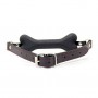 Silicone Gag Open Breathable Leather Paly Buckle Belt Dog Bone For Men Woman