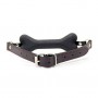 Silicone Gag Open Breathable Leather Paly Buckle Belt Dog Bone For Men Woman