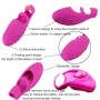 Silicone Finger Sleeve Vibrator Clitoris Stimulator Clit Nipple Massage For Female