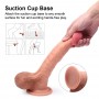 Flexible Ultra Realistic Dildo 8.7 Inches King Cock With Lubricant For Female