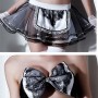 Hot Sale quality Sexy Lingeries Maid Costumes Complete Set female 