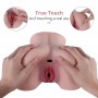 Realistic 3D hip dry doll dual channel pleasure