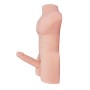 Realistic Full Silicone Male 3D Torso Half Body With Big Dildo Sex Doll For Men Women Sex Toys Long Penis Adult Love Doll