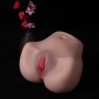 Realistic Vagina Anal Double Channels Deep Pussy Male Masturbator Cup Adult Sex Doll Toys For Men Lifesize Woman Big Ass Tight