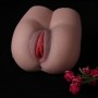 Realistic Ass 3D Silicone Vagina Anal Artificial Pussy Double Channels Tight Vagina Anus Male Adult Sex Toys Masturbator for man