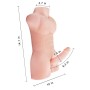 Realistic Full Silicone Male 3D Torso Half Body With Big Dildo Sex Doll For Men Women Sex Toys Long Penis Adult Love Doll